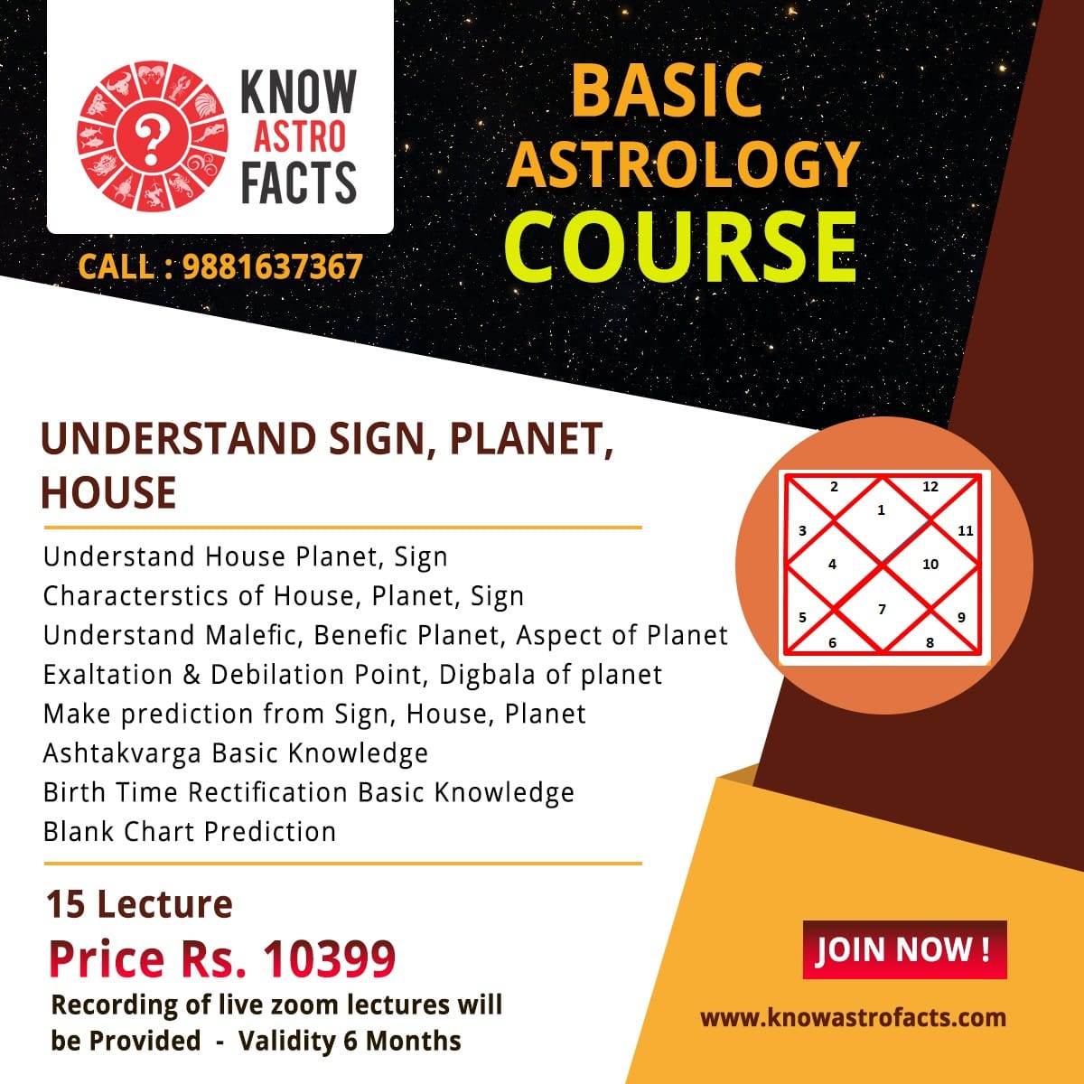 Basic Astrology Course Know Astro Facts